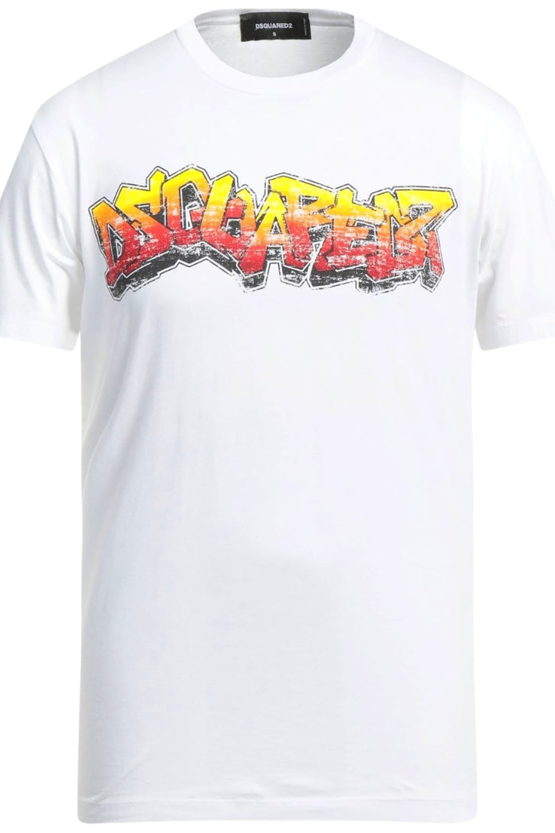 Dsquared2 Men's Wall Tag Short Sleeve Crew Regular Fit T-Shirt