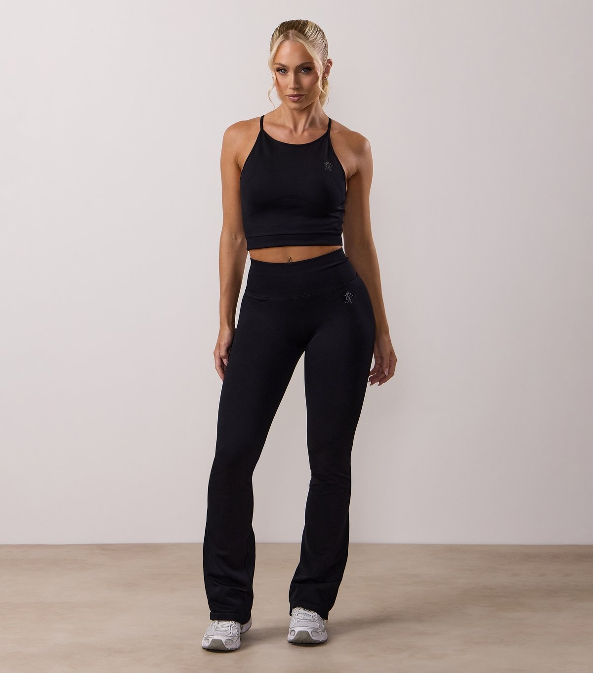 Gym King Women's Black Sculpted Flared Leggings Gym King New Look - 2