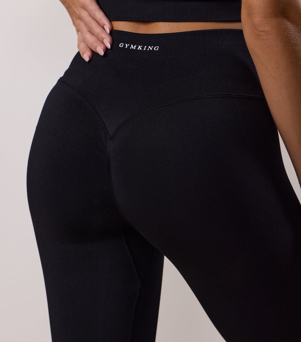 Gym King Women's Black Sculpted Flared Leggings Gym King New Look - 4