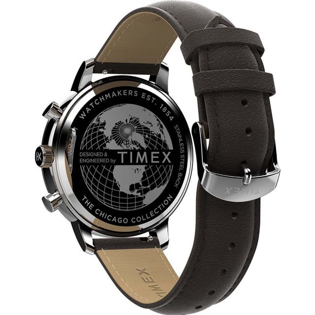 Timex Timex Men's TW2W76200 Classic 45mm Quartz Watch in Brown - 3