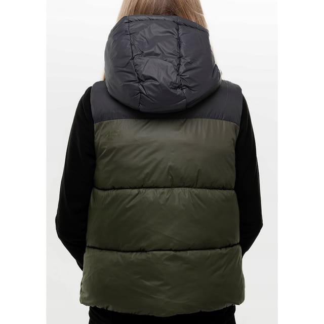 4F 4F Women's H4Z22 Quilted Gilet in Green - 2