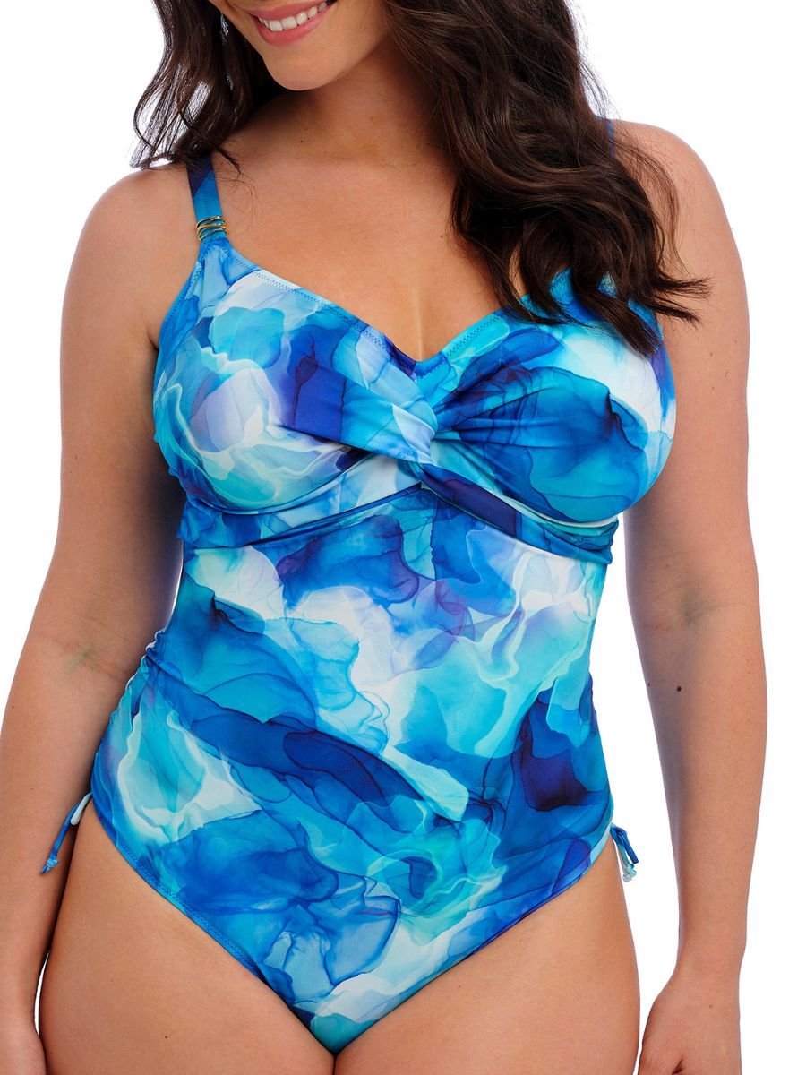 Fantasie Fantasie Women's Saunton Sands Twist Front Swimsuit in Blue - 2