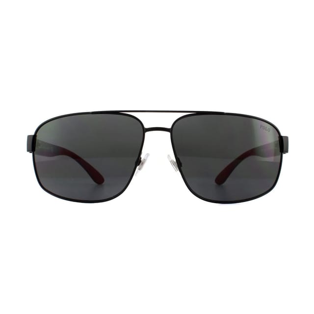 Polo Ralph Lauren Polo Ralph Lauren Men's Aviator Matte Black Grey Sunglasses - 2