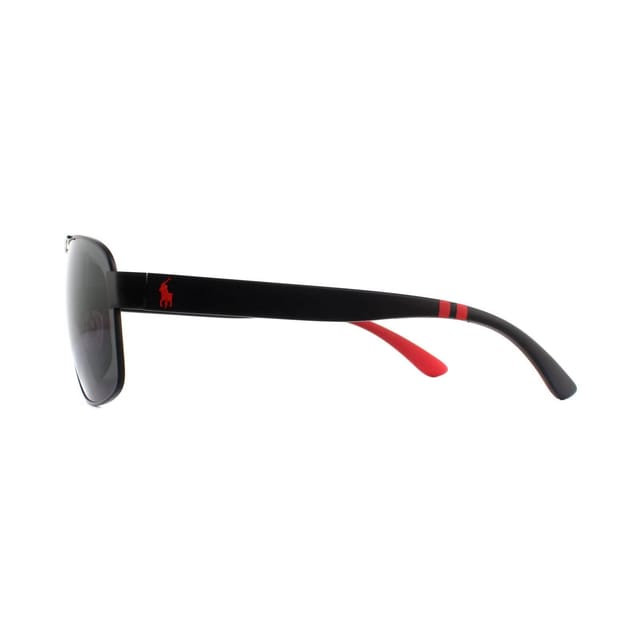Polo Ralph Lauren Polo Ralph Lauren Men's Aviator Matte Black Grey Sunglasses - 3
