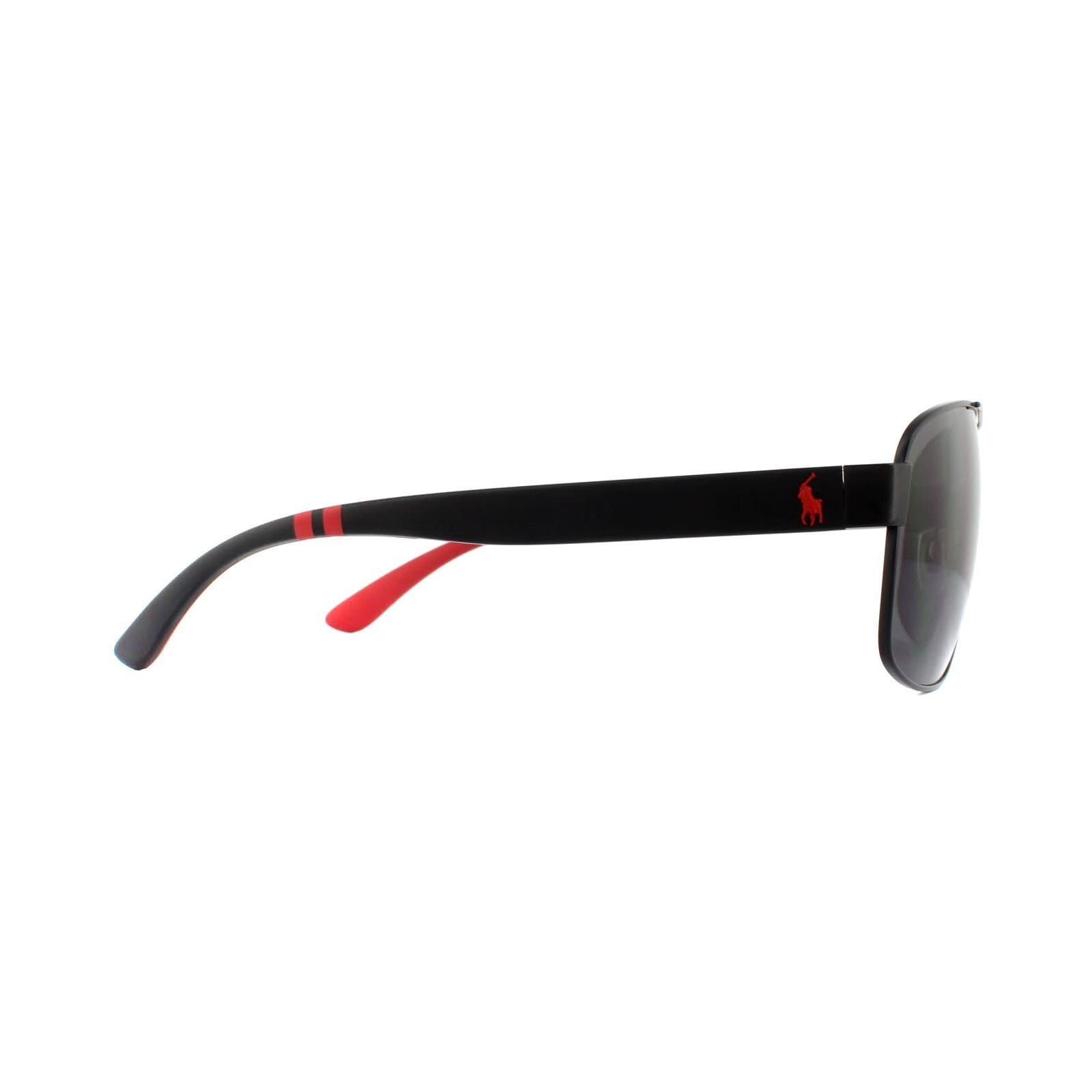 Polo Ralph Lauren Polo Ralph Lauren Men's Aviator Matte Black Grey Sunglasses - 4
