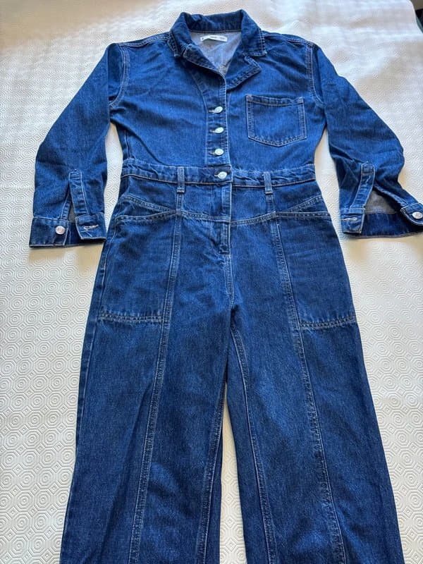 MNG MNG denim overalls style jumpsuit