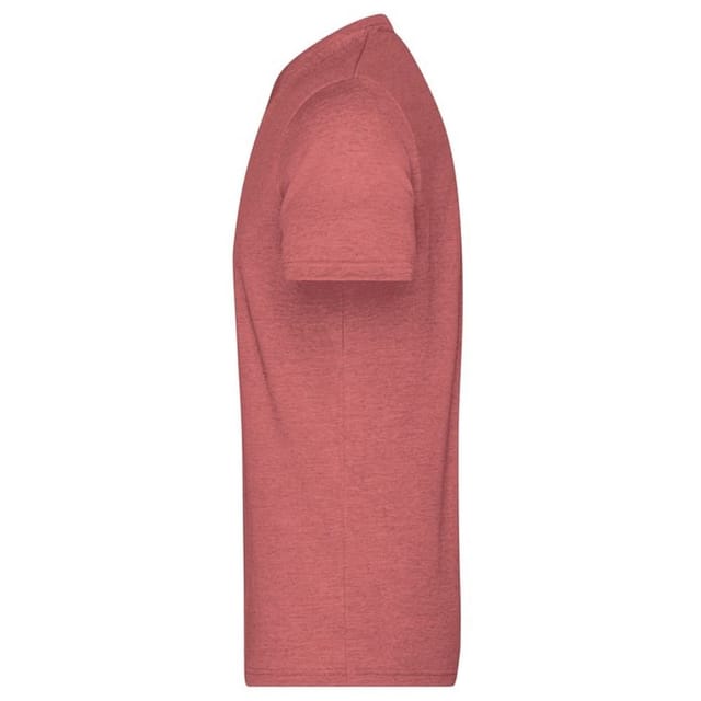 James and Nicholson James and Nicholson Men's Heather T-Shirt in Dark Red - 3