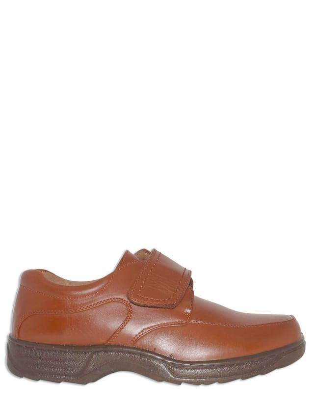 Cushion Walk Cushion Walk Men's Touch Fasten Wide Fit Shoe With Gel Pad in Tan - 2