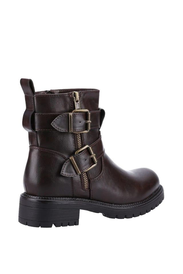 Divaz Divaz Women's 'Sarah' Zip Up Leather Boot in Brown - 2