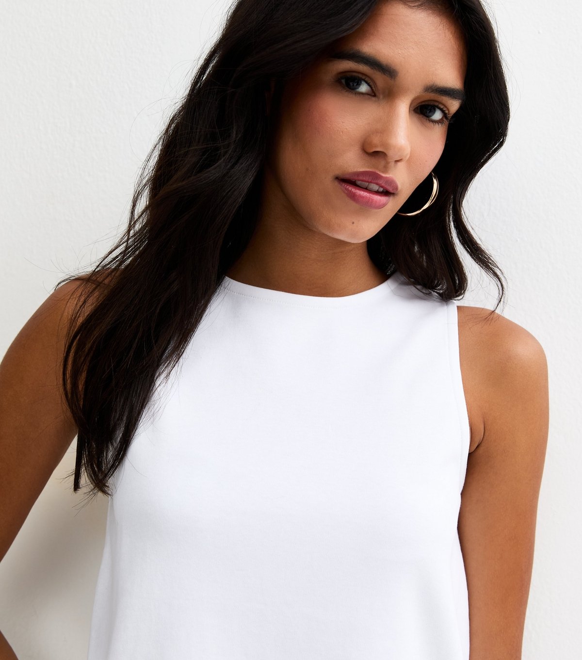 New Look Women's Premium White Jersey Tank Top New Look - 2