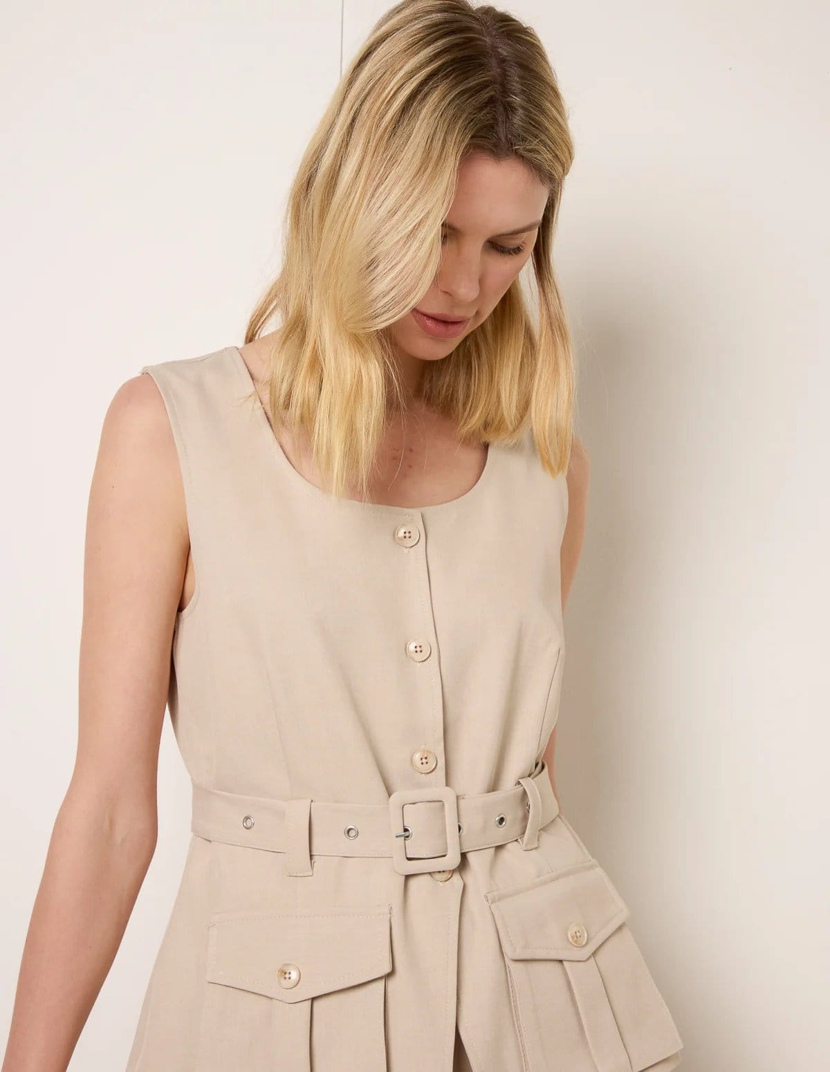 Blue Vanilla Tailored Pocket Two-Piece Co-Ord Set - 4