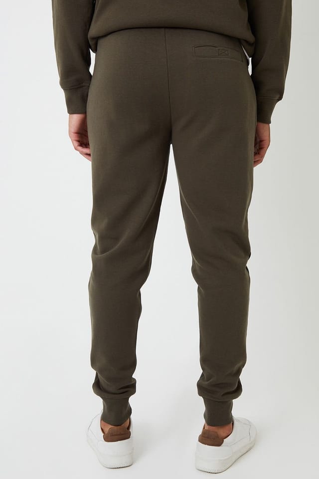 Threadbare Threadbare Men's Cotton Blend Regular Fit Joggers in Khaki - 2