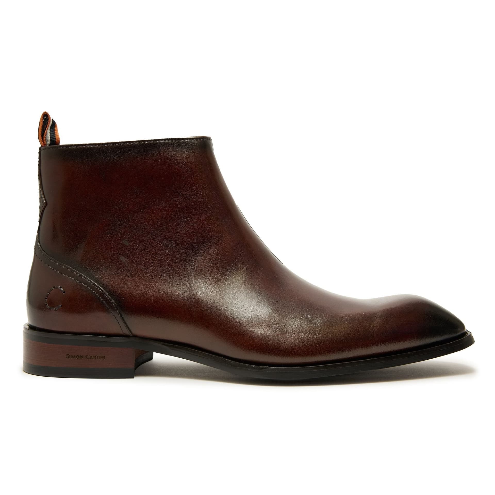 Simon Carter SIMON CARTER Men's Martil Inside Zip Boots in Brown