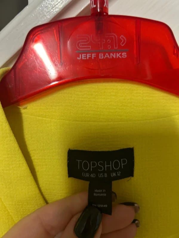 Topshop (I50p) yellow blazer topshop 12