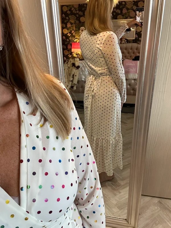 Never Fully Dressed Never Fully Dressed lined iconic wrap dress size 10 - 1