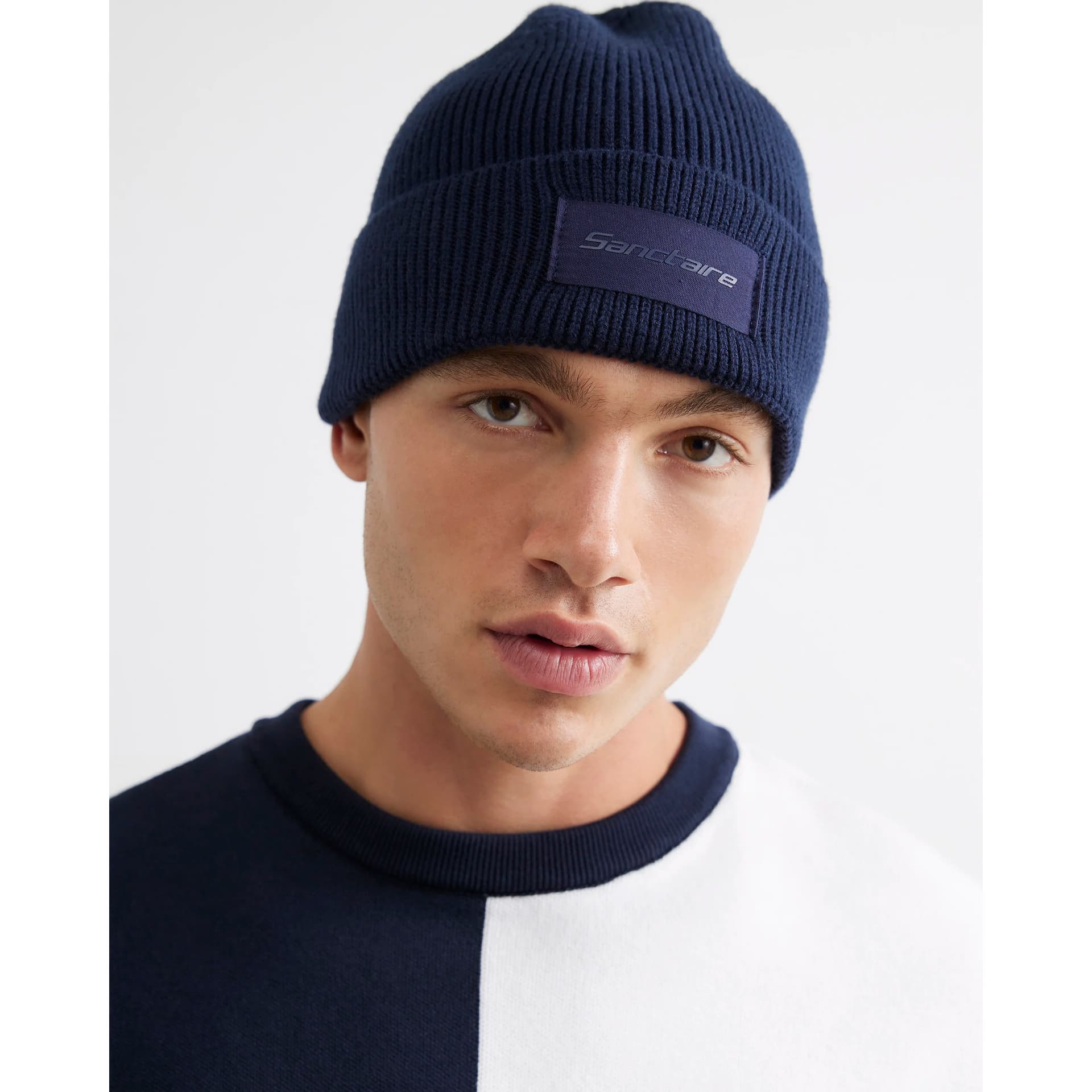 River Island Mens River Island Navy Knitted Beanie