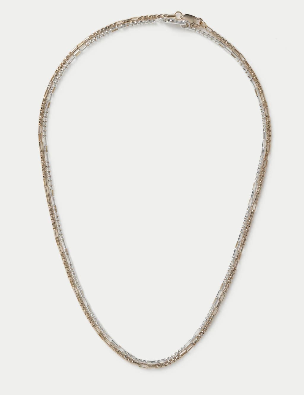 Marks & Spencer M&S 2 Pack Chain Necklace Metallic