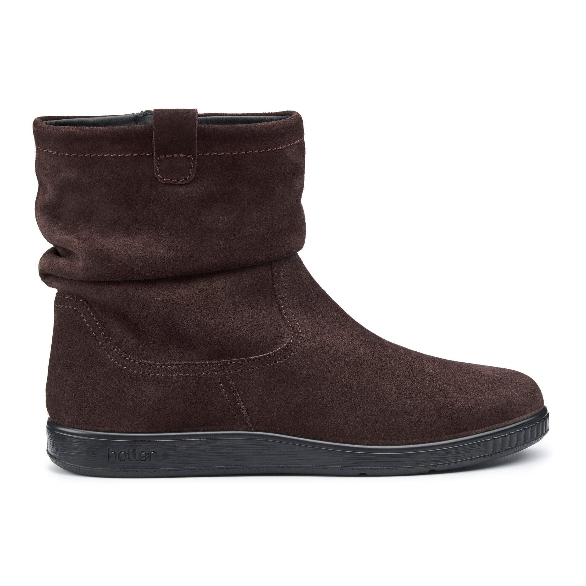 Hotter Hotter Women's Wide Fit 'Sprite' Ankle Boots in Chocolate