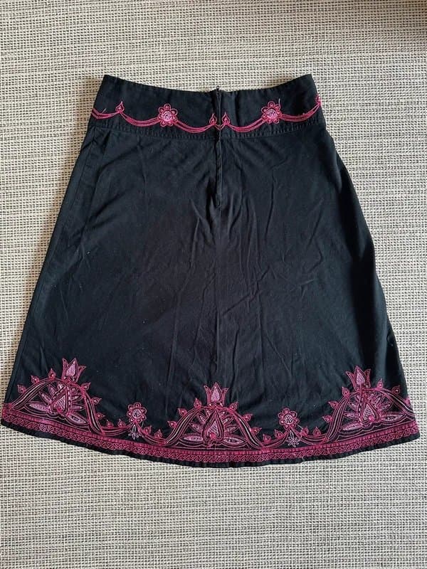 New Look Vintage New Look Boho Embroidered Midi Skirt