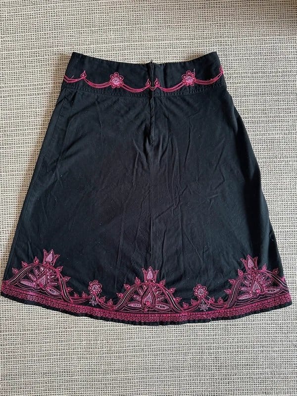 New Look Vintage New Look Boho Embroidered Midi Skirt - 1