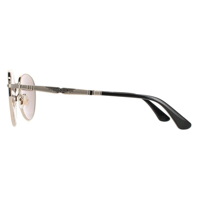 Police Police Men's Round Shiny Grey Gold Smoke Silver Mirror SPLE07 Origins Nineties 1 - 3