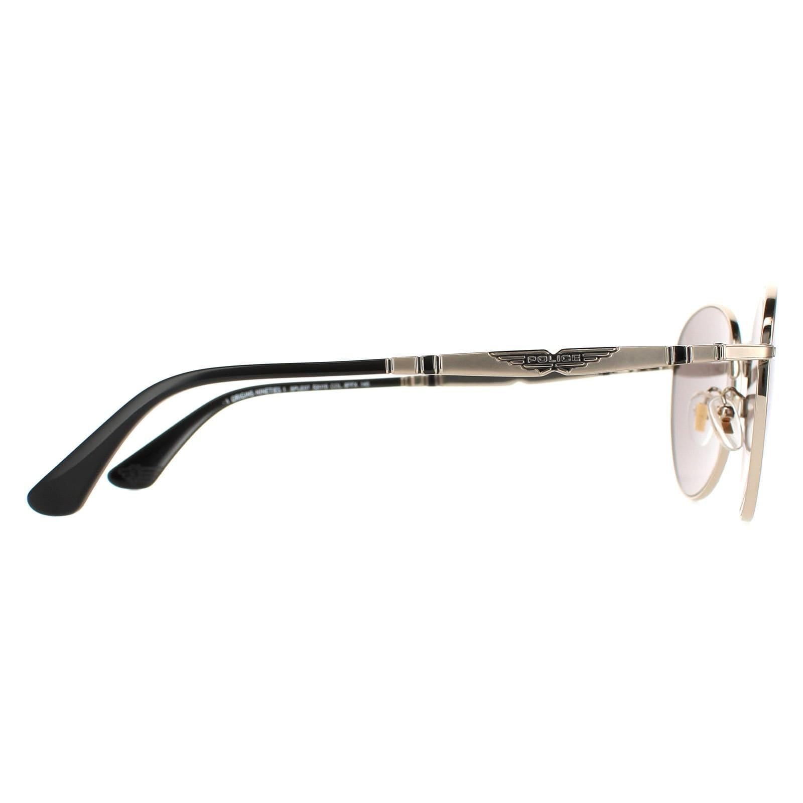 Police Police Men's Round Shiny Grey Gold Smoke Silver Mirror SPLE07 Origins Nineties 1 - 4
