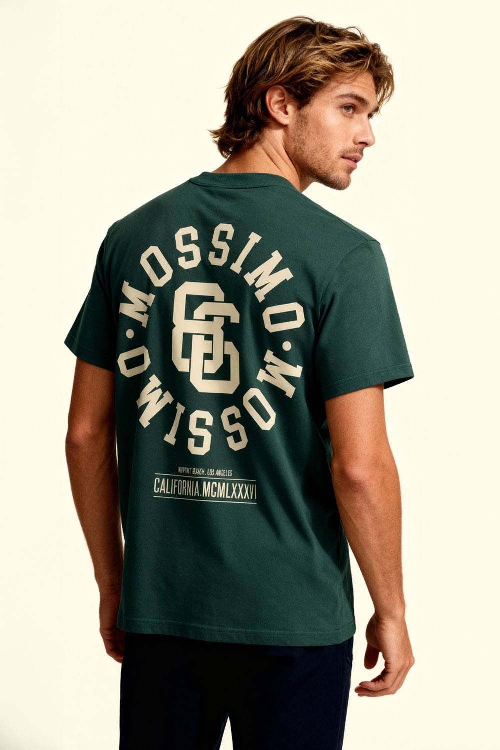 Mossimo Mossimo Men's Stencil T-Shirt in Bottle Green - 2