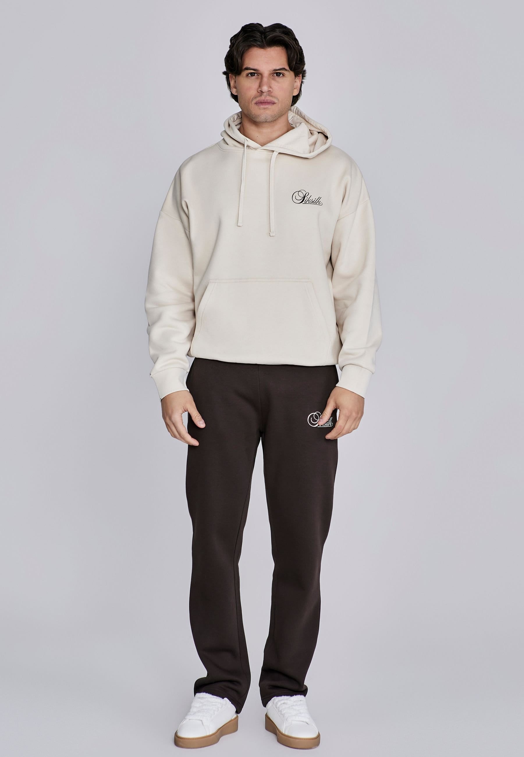 SikSilk SikSilk Men's Essentials Hoodie in Ecru - 4