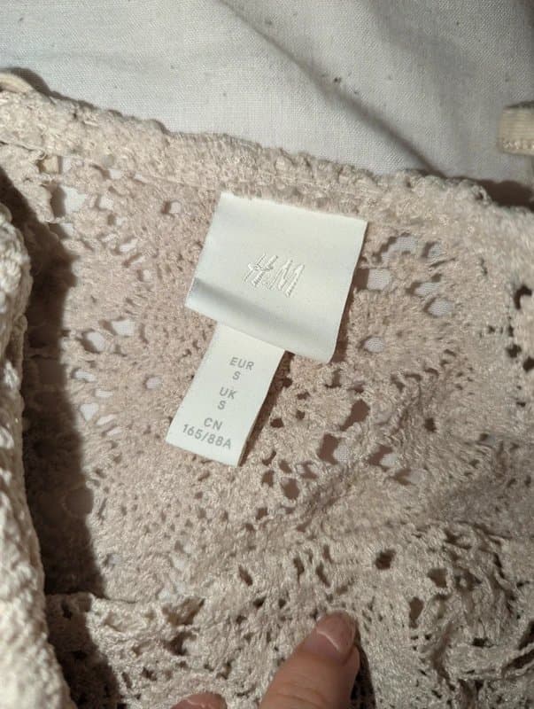 H&M Cream/beige H&M lace bodysuit