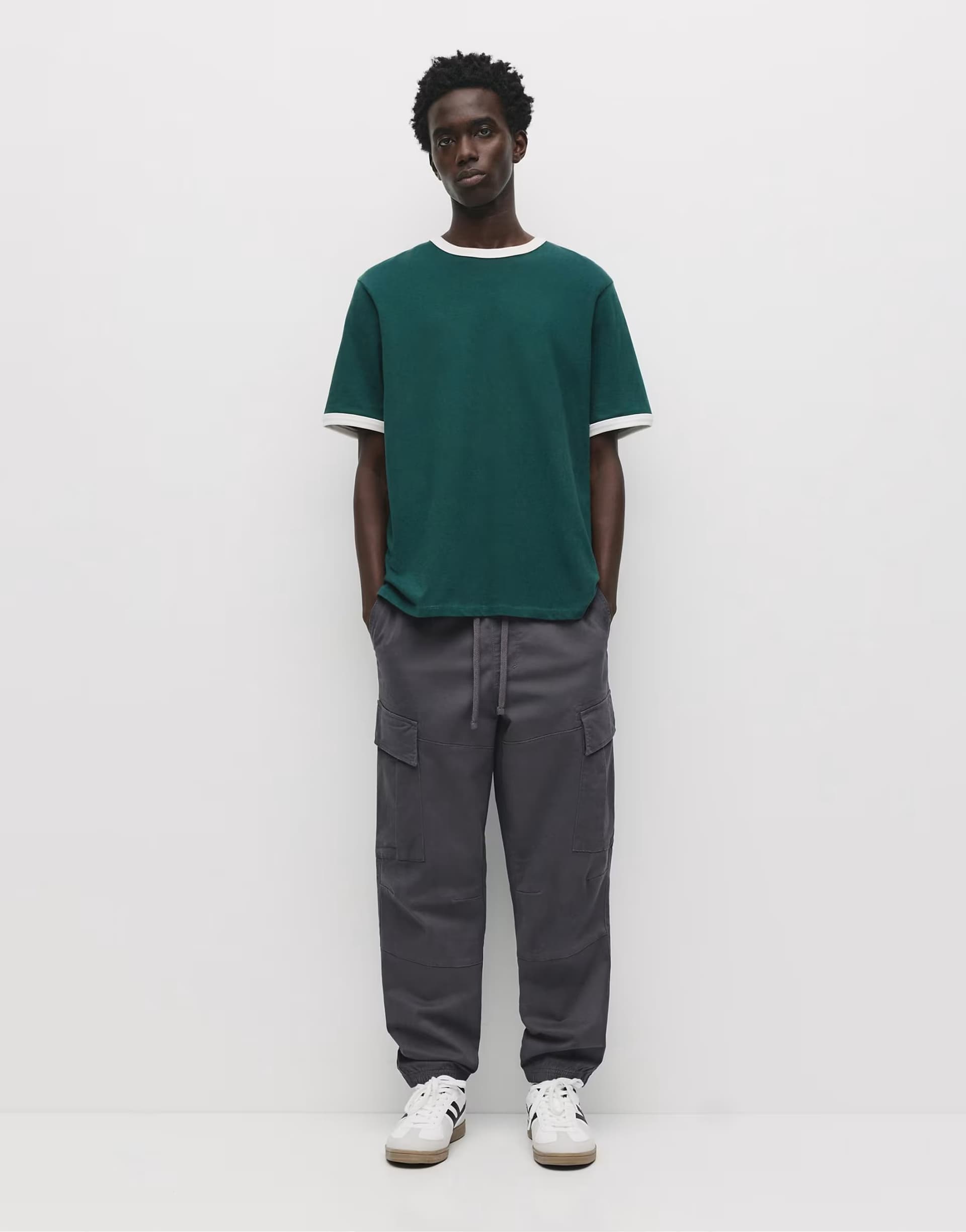 ASOS Pull&Bear Cargo joggers in grey