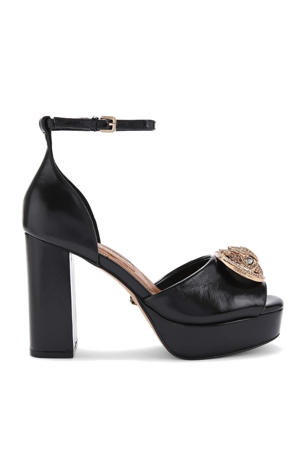 Kurt Geiger London Kurt Geiger London Women's 'Chelsea Platform Sandal' Patent Heels in Black