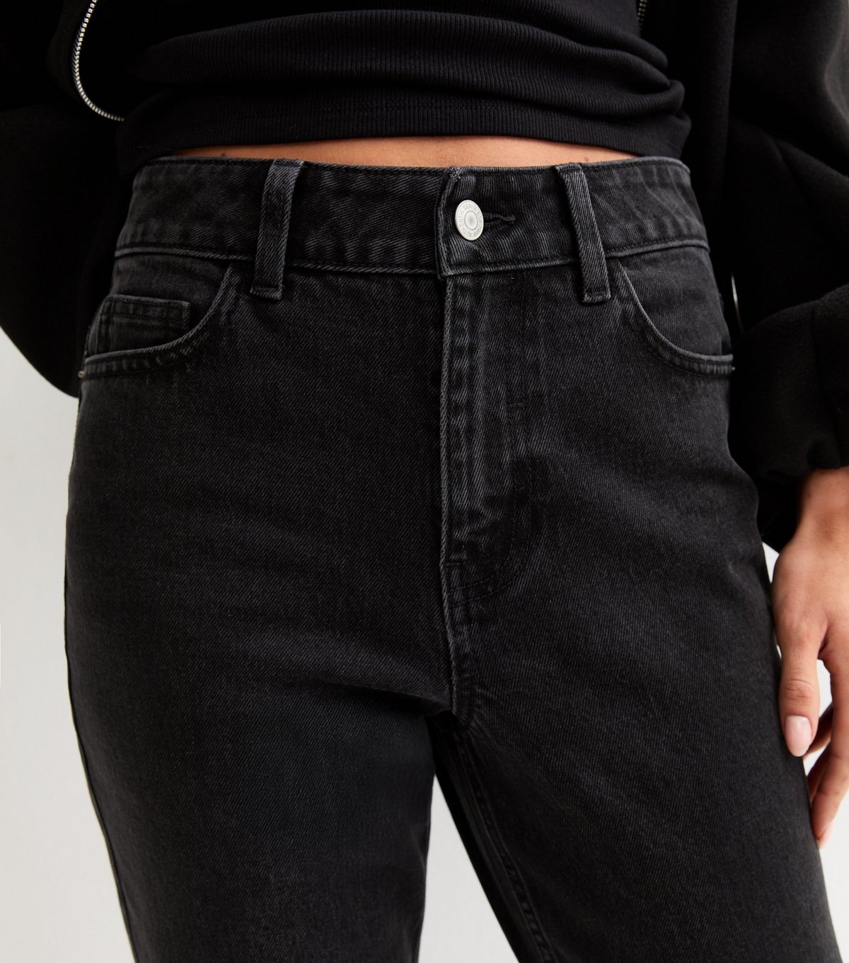 New Look Women's Petite Black Mom Jeans New Look - 3