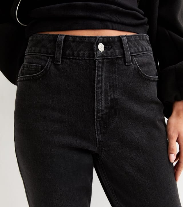 New Look Women's Petite Black Mom Jeans New Look - 3