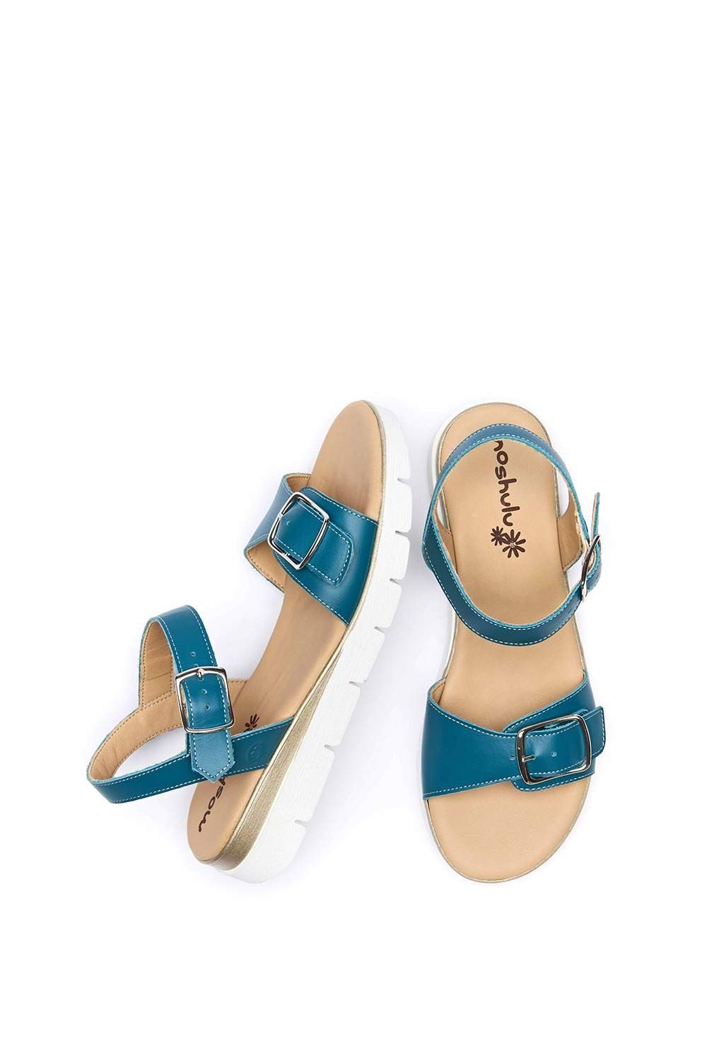 Moshulu Moshulu Women's 'Philly' Cushioned Slingback City Sandals in Teal - 2