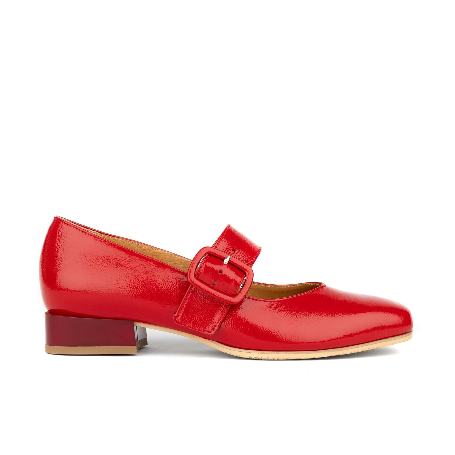 Embassy London Embassy London Red Patent Leather Mary-Jane Shoes