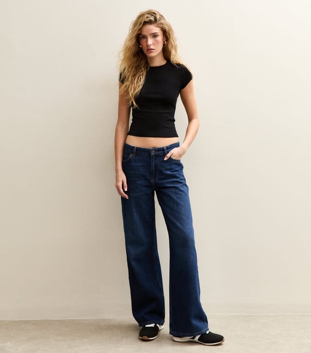 New Look Women's Black Short Sleeve Baby Tee New Look - 3