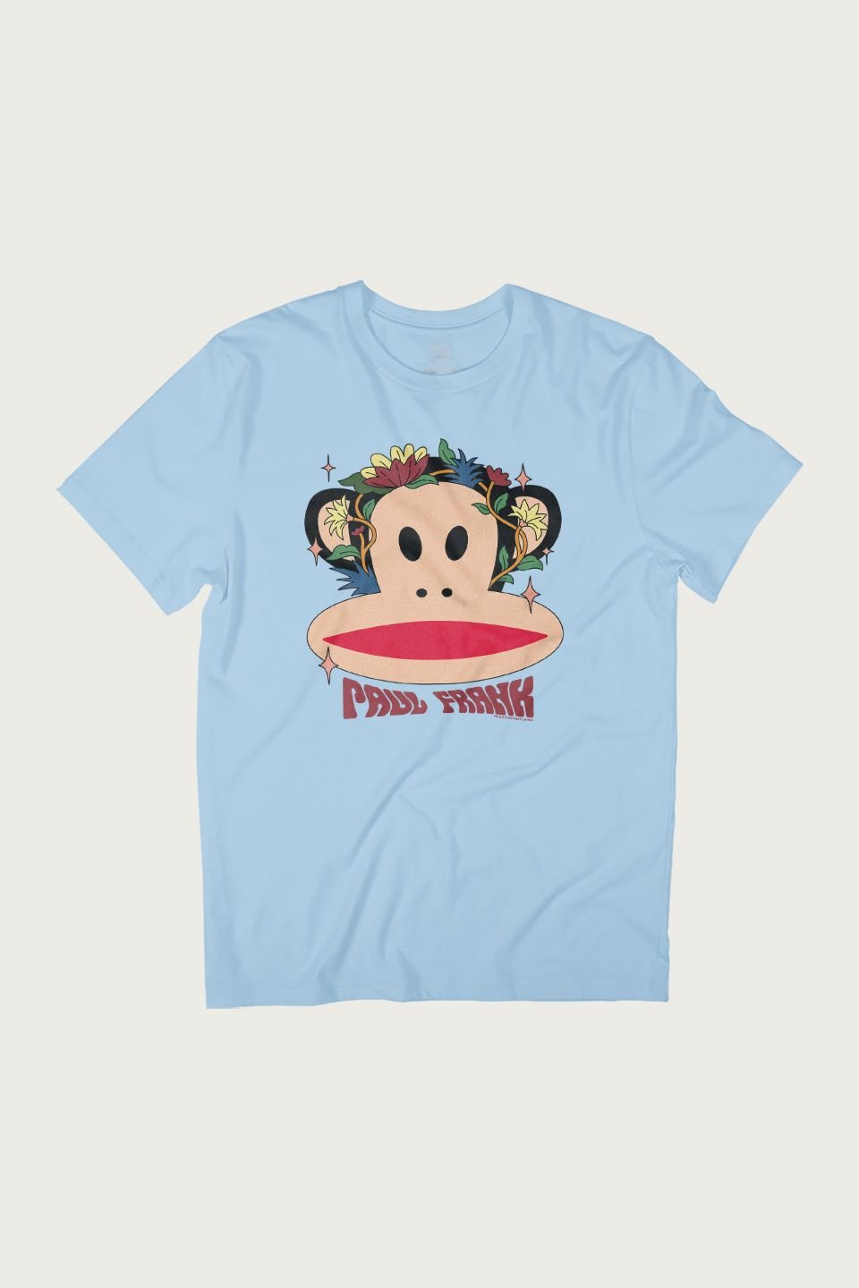 Paul Frank Paul Frank Men's Julius With Wild Flowers T-Shirt in Light Blue - 2