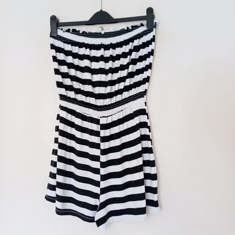 ASOS ASOS stripe strapless jumpsuit - playsuit size 10