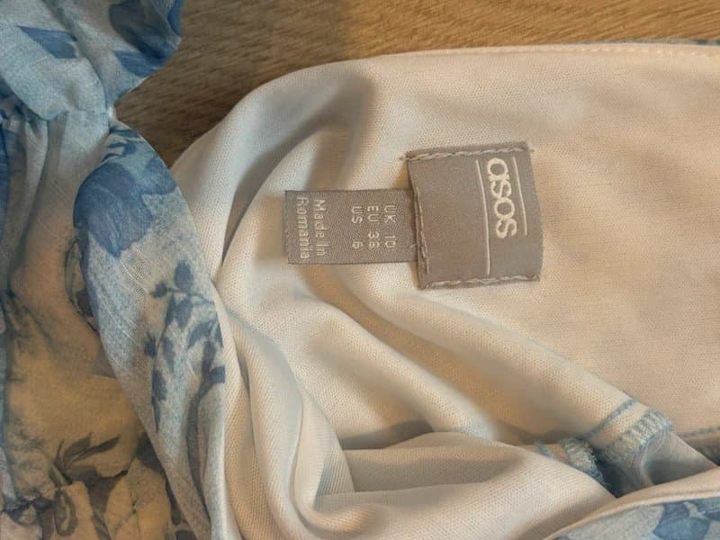 ASOS ASOS Ruched Long Sleeve Mini Dress Size