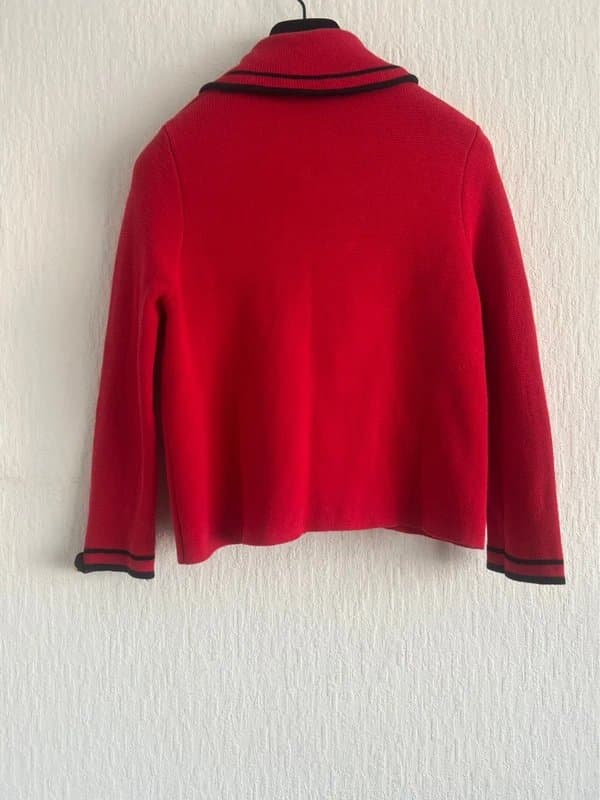 Topshop Topshop red and navy blazer cardigan size 10
