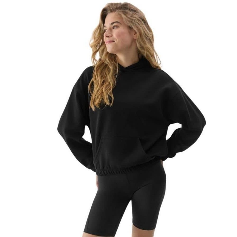 4F 4F Women's WSS24TSWSF1057 Hoodie in Black