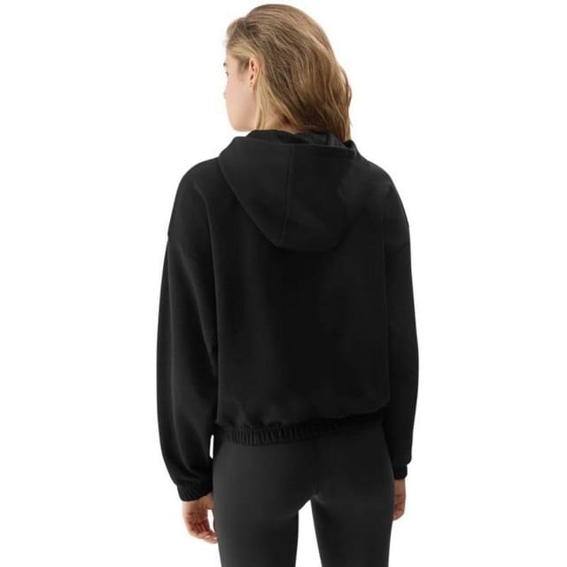4F 4F Women's WSS24TSWSF1057 Hoodie in Black - 2