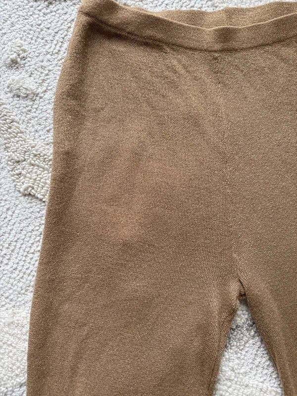 Never Fully Dressed Gold knitted flares