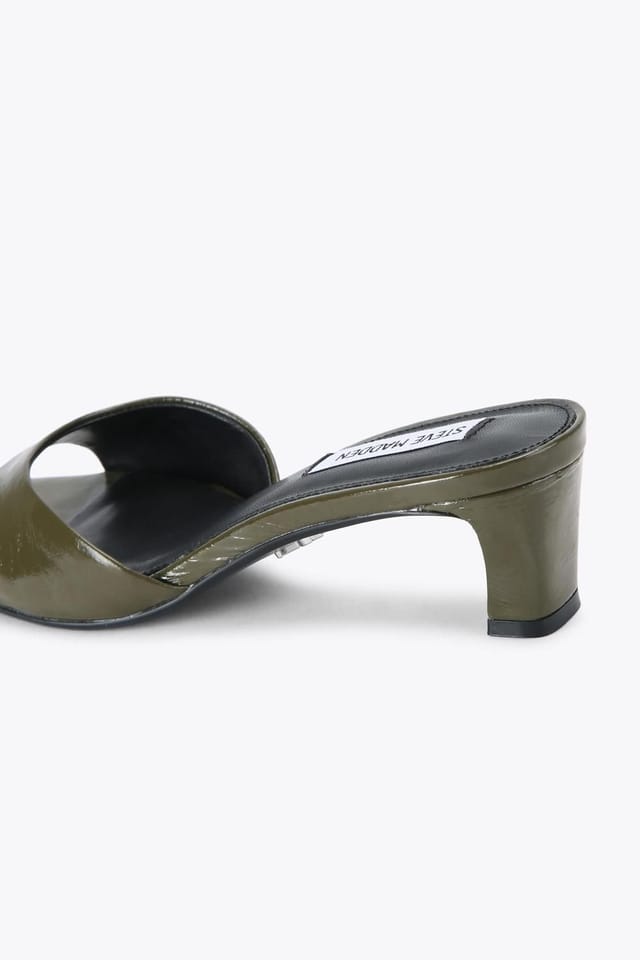 Steve Madden STEVE MADDEN Women's 'Hints Dark Green' Leather Heels in Dark Green - 3