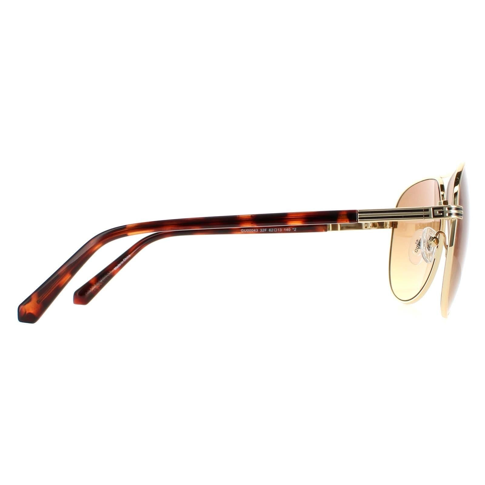 Guess Guess Men's Aviator Gold Brown Gradient GU00043 - 4