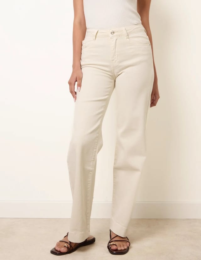 Blue Vanilla Hem Wide Leg Soft Jeans - 2