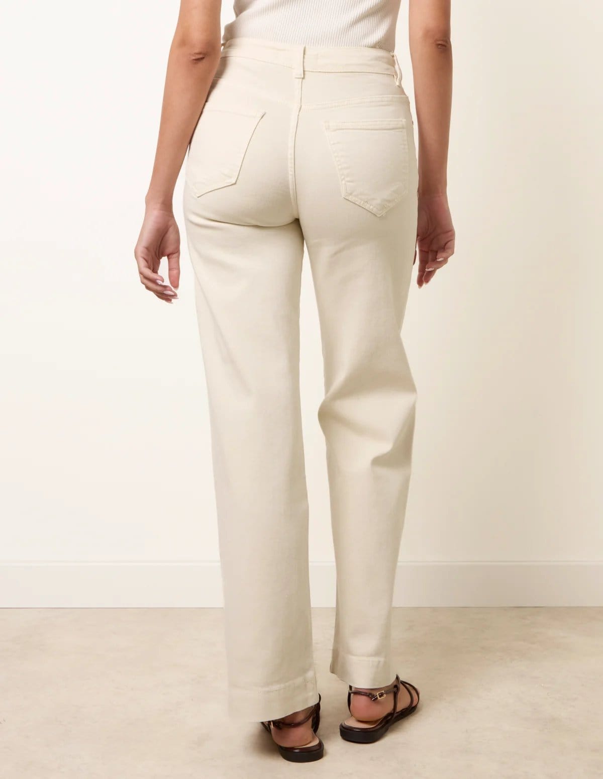 Blue Vanilla Hem Wide Leg Soft Jeans - 4