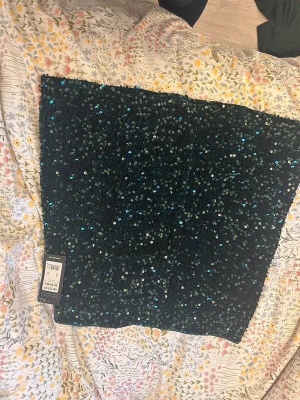New Look New look green sequin skirt