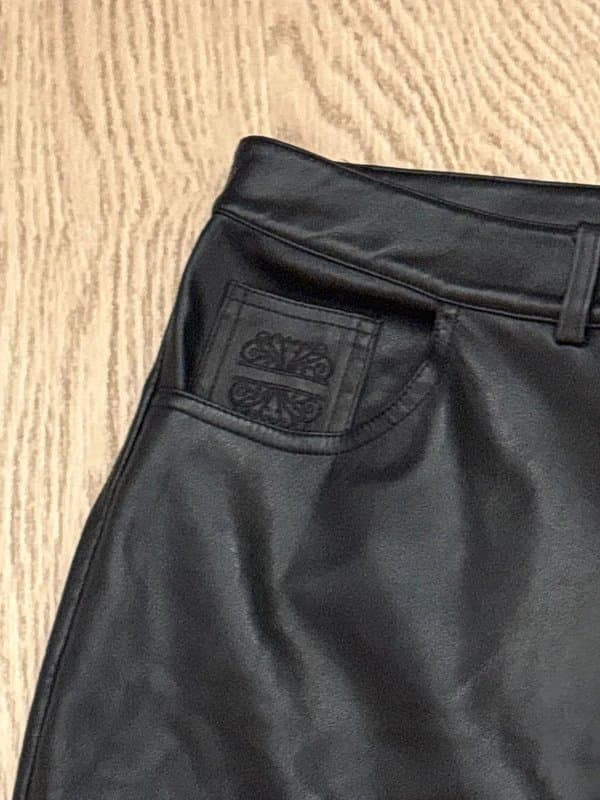 Never Fully Dressed Ladies /Party Black Faux Leather Trousers size 24 Never Fully Dressed