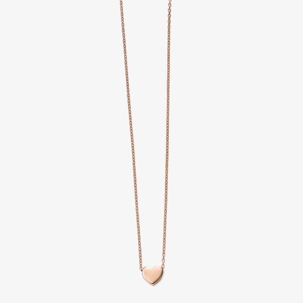 T.H.Baker T.H.Baker 9ct Rose Gold Heart Necklace